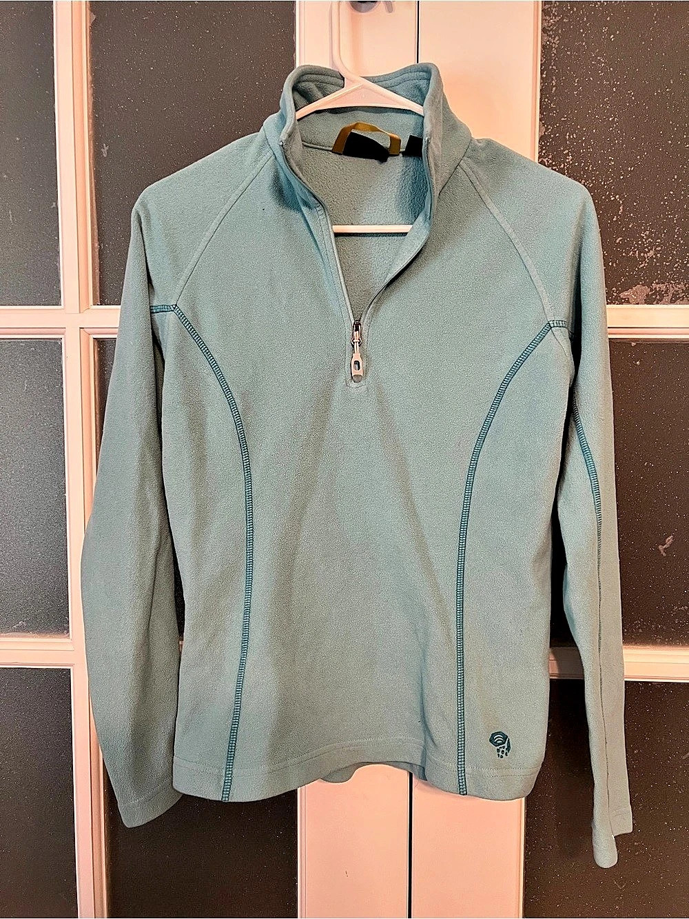 Mountain Hardwear Microchill 1/4 Zip Pullover Women Blue Small